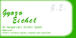 gyozo eichel business card